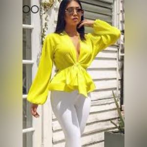 New without tags. Never worn. Neon yellow Akira top.